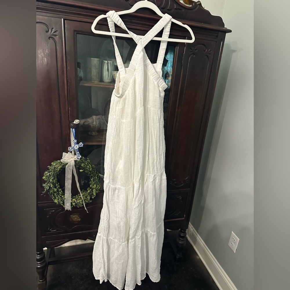 Elan Cream Textured Dress